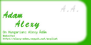 adam alexy business card
