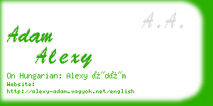 adam alexy business card